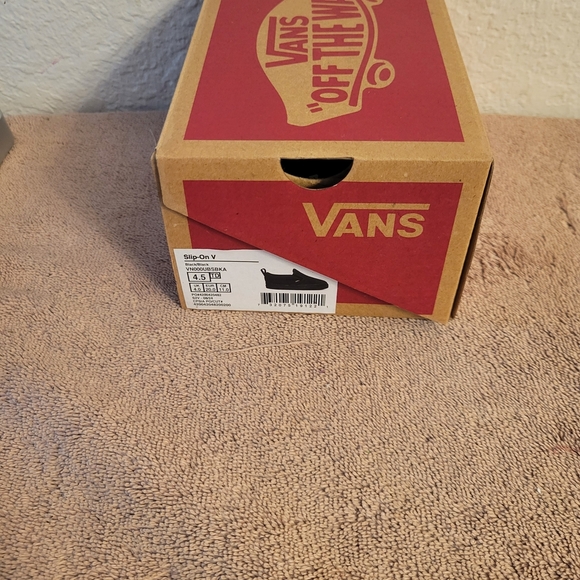 Vans Kids Slip-On Shoes Black/Black Infant/Toddler 4.5 NWT - Picture 5 of 12
